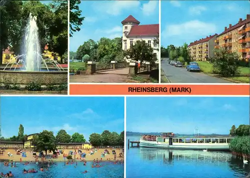 Rheinsberg Mark Springbrunnen, Schloß, Joliot-Curie-Straße,   Anlegestelle 1978