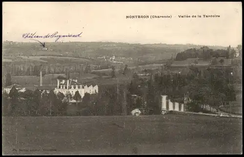 CPA Montbron Montbron Panorama, Vallée de la Tardoire 1909