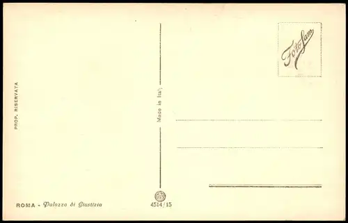 Cartoline Rom Roma ROMA Palazzo di Giustizia 1930