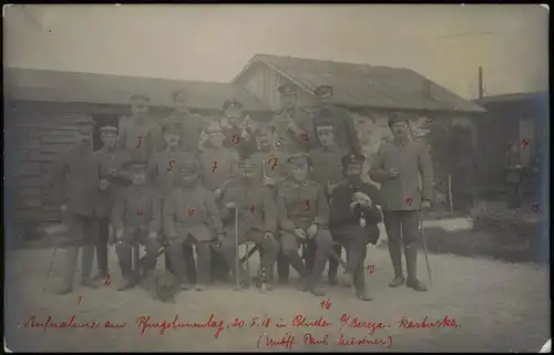 Bereza Kartuska Бяроза Biaroza Берёза Lager Soldaten Gruppenbild WK1 1917