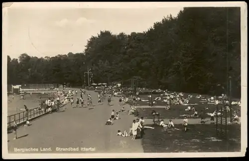 Ansichtskarte Solingen Strandbad Ittertal - Fotokarte 1933