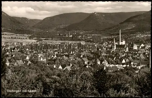 Ansichtskarte Dettingen an der Erms Stadtpartie 1962