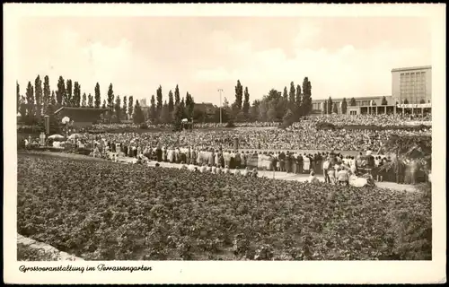 Ansichtskarte Charlottenburg-Berlin Grossveranstaltung im Terrassengarten 1954