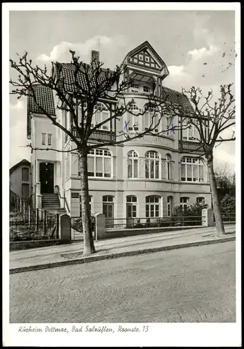 Ansichtskarte Bad Salzuflen Kurheim Dettmar, Roonstrasse 13 1957