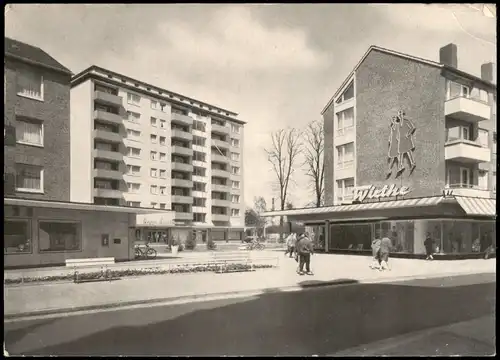 Elmshorn Blick v.d. Königstraße zum Holstenplatz, Wohnhäuser 1963