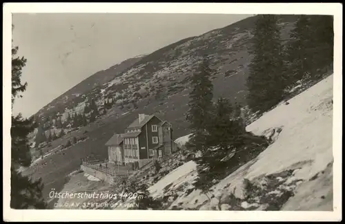 Ansichtskarte Lackenhof Ötscherschutzhaus 1420m -Fotokarte 1939