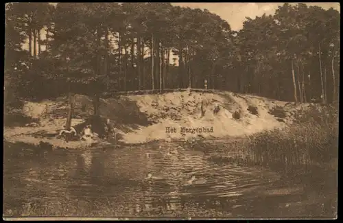 Postkaart Ommen Het Morgenbad 1920