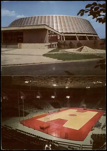 Milbertshofen-München Olympiapark 2 Bild Basketballhalle innen u. außen 1972