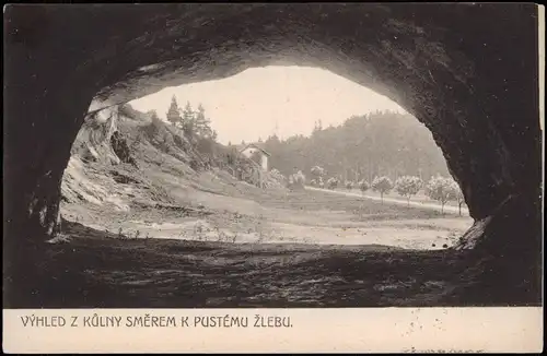 Raitz -Jestreb Rájec nad Svitavou  VÝHLED Z KŮLNY SMĚREM K PUSTÉMU ŽLEBU. 1909