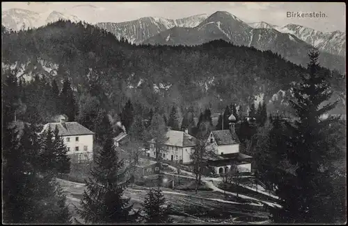 Ansichtskarte Birkenstein-Fischbachau Stadtpartie 1916