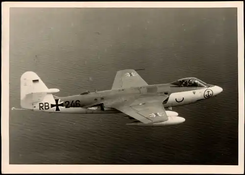 Flugzeug Airplane Avion Bundeswehr Sea Hawk 1961  gel. Großflugtag Jagel