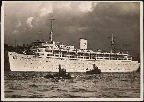 Ansichtskarte  M./S. ,,Wilhelm Gustloff" Schiffe Dampfer Steamer 1938