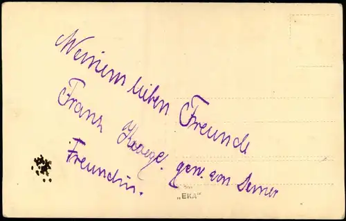 Menschen / Soziales Leben Frau in feiner Kleidung  ihren Freund 1917 Privatfoto