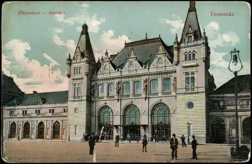 Temeswar Timişoara Temeswar Temeschburg Temesvár Temišvar Bahnhof 1909