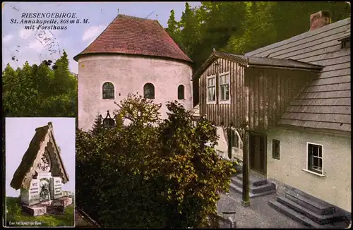 Postcard Arnsdorf (Riesengebirge) Miłków Kapelle - 2 Bild 1938