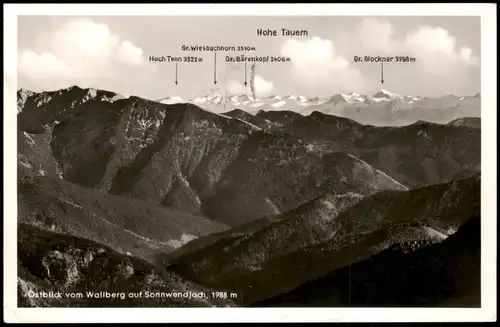 Ansichtskarte Rottach-Egern Wallberg Sonnwendjoch 1959  gel. Notopfer Posthorn