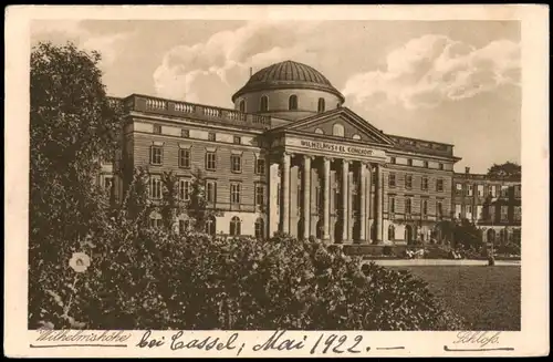 Bad Wilhelmshöhe-Kassel Cassel Schloss Wilhelmshöhe (Castle Building) 1922