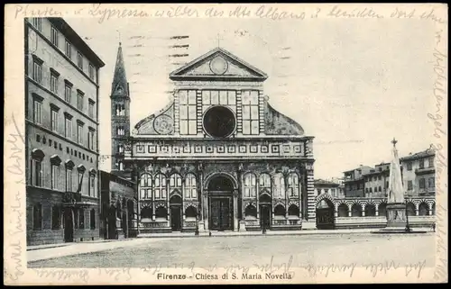 Cartoline Florenz Firenze Kirche (Chiesa) Chiesa di S. Maria Novella 1925