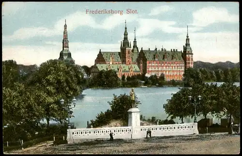 Postcard Kopenhagen København Schloss Slot Frederiksborg 1910