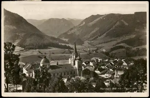 Ansichtskarte Mariazell Panorama-Ansicht, Ort Steiermark 1931
