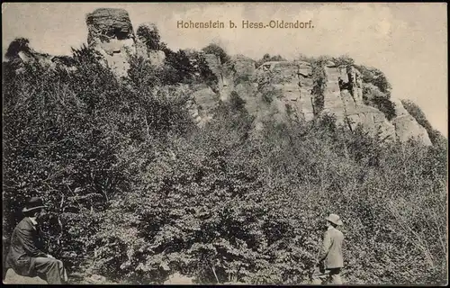 Ansichtskarte Hessisch Oldendorf Hohenstein, Felsen-Landschaft 1910