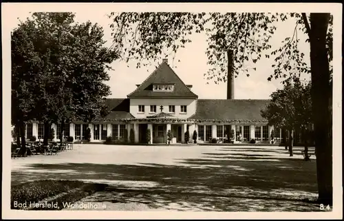 Ansichtskarte Bad Hersfeld Partie an der Wandelhalle 1940
