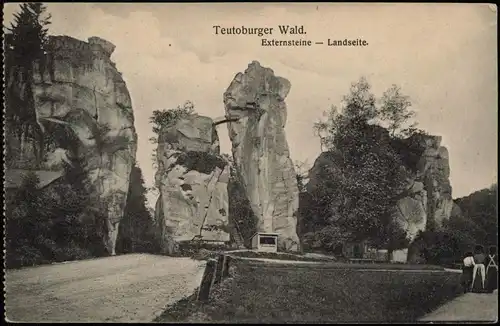 Holzhausen-Externsteine-Horn-Bad Meinberg Externsteine, Landseite, Felsen 1910