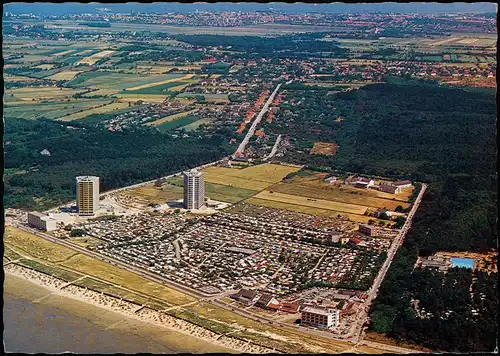 Ansichtskarte Sahlenburg-Cuxhaven Luftaufnahme der Wolsker Marsch 1976