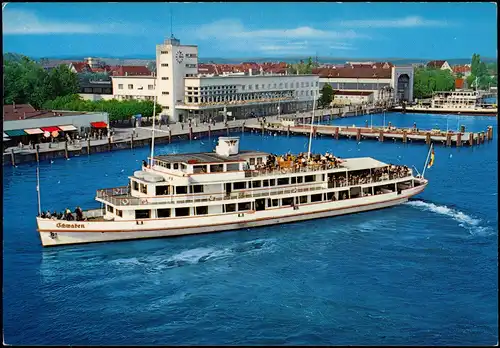 Ansichtskarte  MOTORSCHIFF SCHWABEN in Friedrichshafen Bodensee 1979