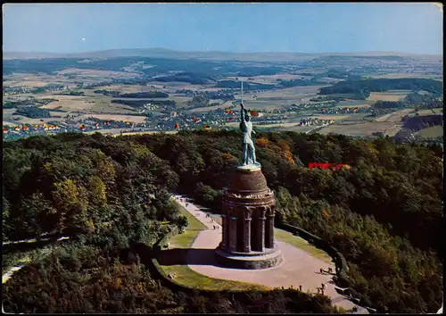 Hiddesen-Detmold HERMANNSDENKMAL im Teutoburger Wald b. Detmold 1970