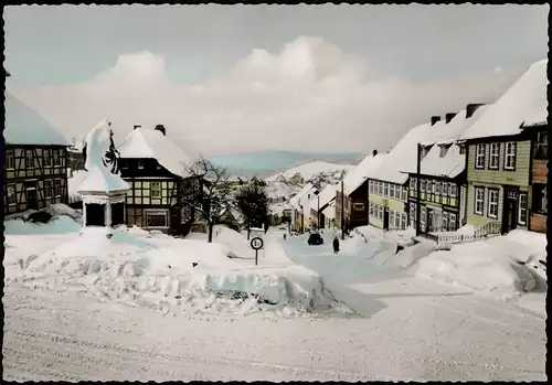 Sankt Andreasberg-Braunlage Breite Straße (Verschneit im Winter) 1960