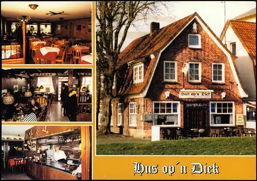 Ansichtskarte Cuxhaven Fischrestaurant Mehrbild mit Innenansichten 1978