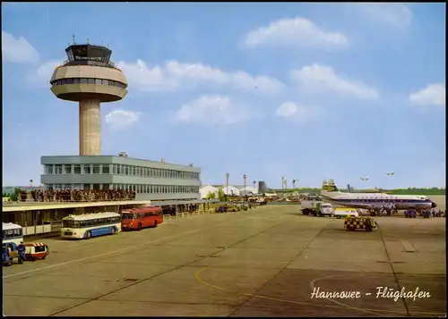 Ansichtskarte Hannover Flughafen - Flugzeug 1972