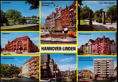 Linden-Hannover Pfarrlandplatz Limmerstraße Köthnerholzweg 1978