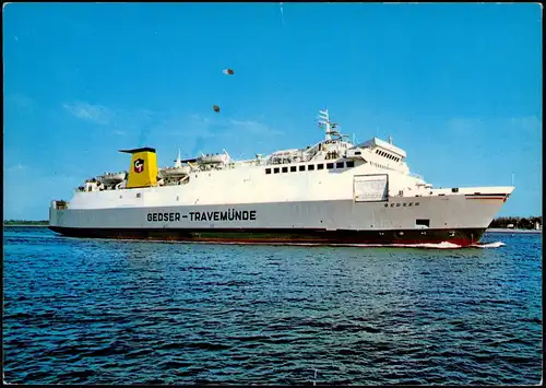 M/F GEDSER Auto- und Passagierfähre Schiffe/Schifffahrt - Hochsee (Passagierschiffe) 1970