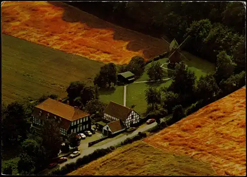 Mollenfelde-Friedland (Niedersachsen) Luftbild Brotmuseum Windmühle 1978