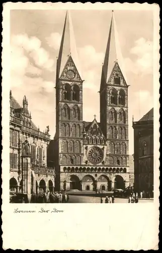 Ansichtskarte Bremen St. Petri-Dom - Fotokarte 1938