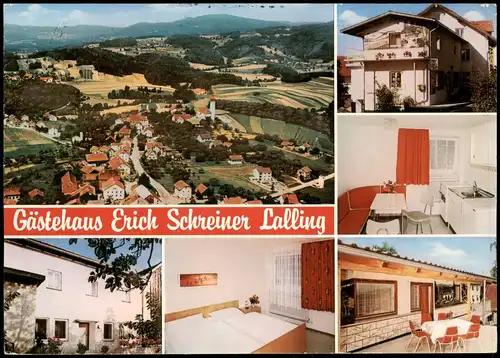Ansichtskarte Lalling MB Gästehaus Erich Schreiner 1983