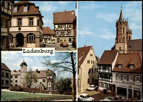 Ladenburg (Neckar) Mehrbildkarte  u.a. Conditorei Bäckerei Diemer 1976