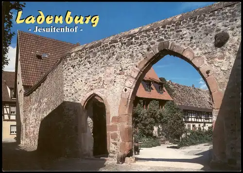 Ansichtskarte Ladenburg (Neckar) Torbogen am Jesuitenhof 1990