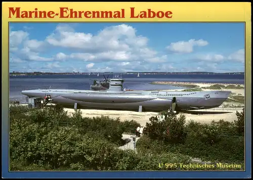 Ansichtskarte Laboe Marinedenkmal Marine-Ehrenmal Laboe U-Boot 2000