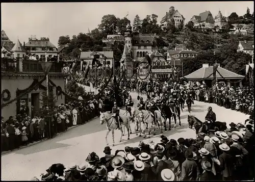 Tübingen Historische Aufnahme aus 1913 Festzug zum 30. Allg. Liederfest des Schwäb. Sängerbundes 1970