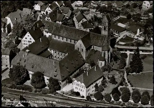 Ansichtskarte Alpirsbach Luftaufnahme Rund ums Kloster 1962
