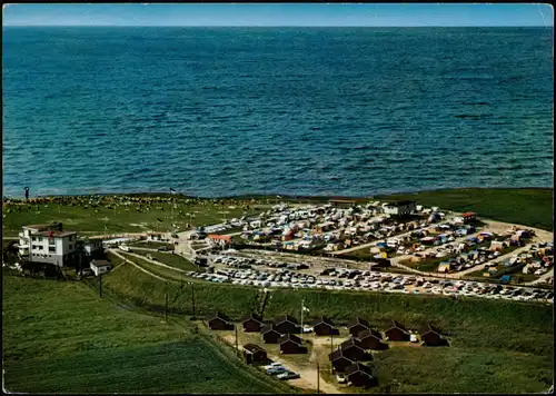 Wremen WREMER STRANDHALLE & Strand vom Flugzeug aus, Luftbild 1975