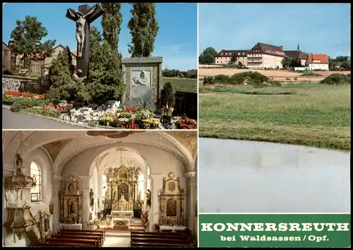 Konnersreuth (b Tirschenreuth) Mehrbildkarte mit bei Walsassen Oberpfalz 1970