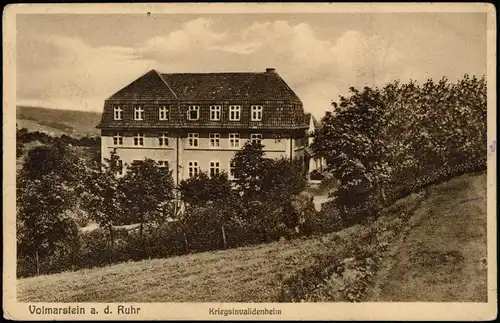 Ansichtskarte Volmarstein-Wetter (Ruhr) Kriegsinvalidenheim 1938