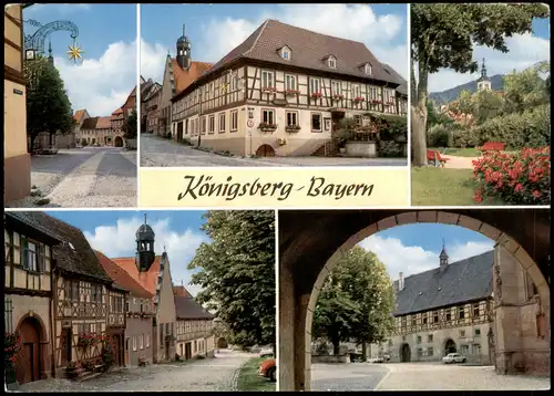 Ansichtskarte Königsberg bei Haßfurt Stadtteilansichten 1980