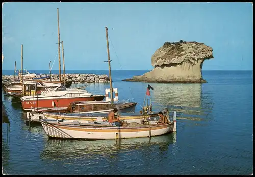 Cartoline Lacco Ameno Hafen - Segelboot 1965