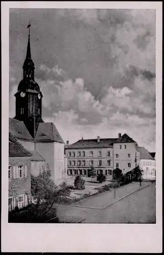 Ansichtskarte Bad Lausick Lausigk Straße der Einheit zur DDR-Zeit 1955
