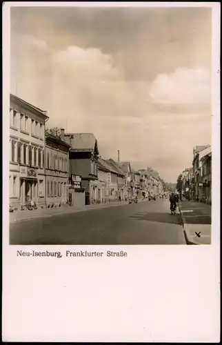Ansichtskarte Neu-Isenburg Frankfurter Straße 1952